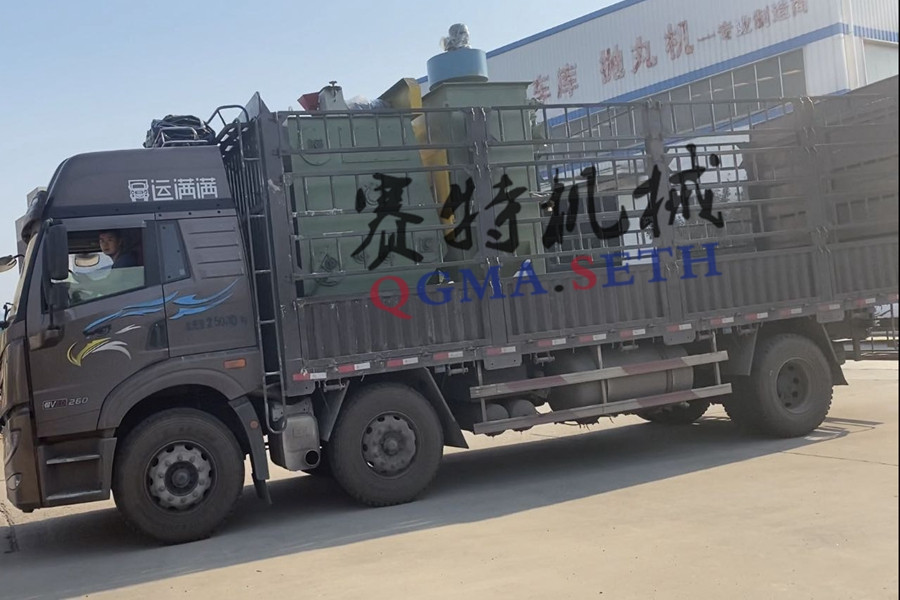 賽特機械QG3210履帶式拋丸清理機發往河北唐山